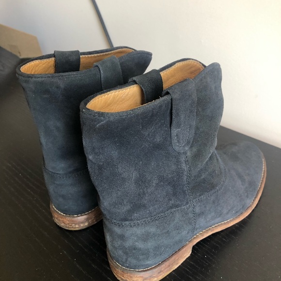 Isabel Marant Crisi in black suede ankle boots. Size 37. Made in Portugal - Picture 6 of 13